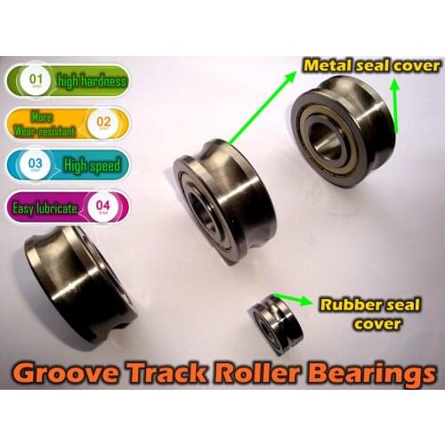 4 mm Track LFR50/5-4KDD LFR50/5-4NPP Groove Track Roller Bearings R LFR 50/5-4 KDD NPP ZZ 2RS 5x17x8 LFR50/5-4-2Z -2RS LFR50/5