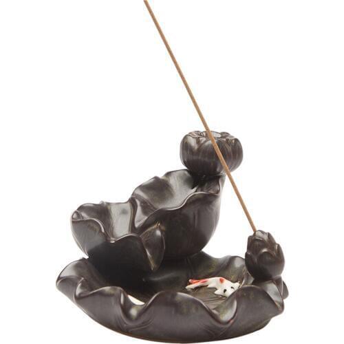 Waterfall Backflow Incense Burner Ceramic Aromatherapy Buda Bruleur Bougie Encensoir Porte-Encens Porcelain Zen Decor 60KOB12