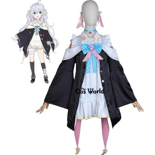 YouTuber Vtuber Kagura Nana Dress Uniform Outfit Cosplay Costumes