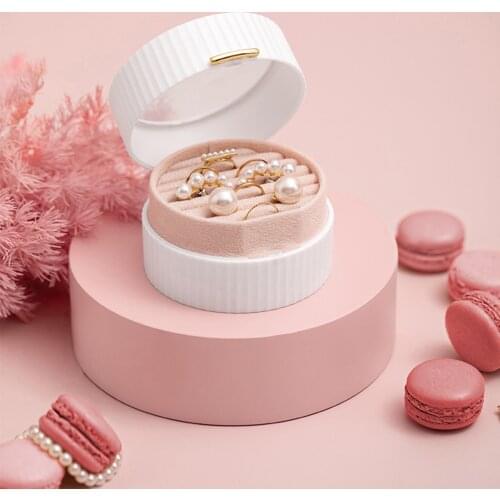 Small Portable 2Layer Jewelry Box Earrings Necklace Bracelets Jewelry Organizer Display Travel Jewelry Case Storage Boxes