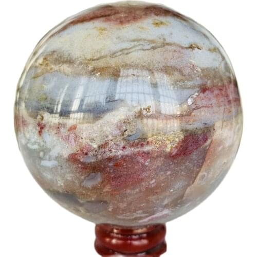 Natural Ocean Jasper Quartz Sphere miracle sea stone Ball Healing