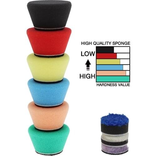 1 inch high quality polishing sponge board for RO/DA fine polishing machine 9 sets of coarse, medium and fine