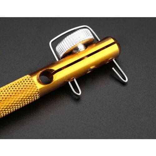 Full Metal Fishing Hook Knotting Tool & Tie Hook Loop Making Device Tyer Pen Shape Hook Remover Multi Tackle Accessories