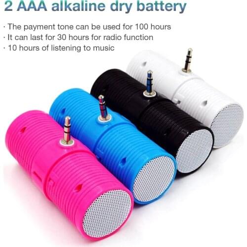 Portable 3.5mm Mini Stereo Speaker Amplifier For MP3/MP4/Mobile phone/Tablet Portable Audio Video Phone speaker accessories