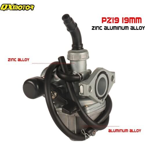 PZ19 19mm Carburetor Zinc aluminum alloy carb For Chinese 50cc 70cc 90cc 100cc 110cc Dirt Pit Bike ATV Quad Go Kart Motorcycle