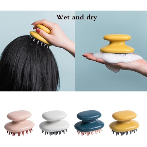 Silicone Head Body Scalp Massage Brush Comb Shampoo Hair Washing Comb Shower Brush Bath Spa Slimming Massage Brush