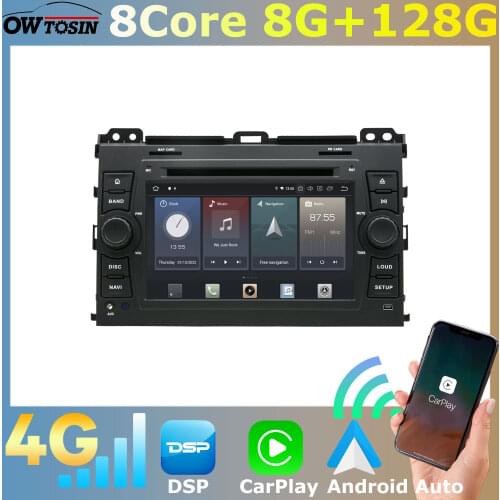 Android 10 PX6 4G+64G Car DVD Multimedia Player For TOYOTA Prado Land Cruiser 120 2002-2010 GPS Navi Radio Wireless Carplay DSP