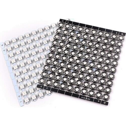 10~1000pcs WS2812B (4pins) 5050 SMD Black/White version WS2812 Individually Addressable Digital RGB LED Chip DC5V