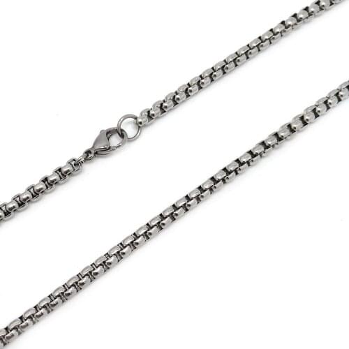 YIQIFLY Free Shipping Fashion New 316 Stainless Steel Necklace Chain Men Jewelry Necklace Not Fade