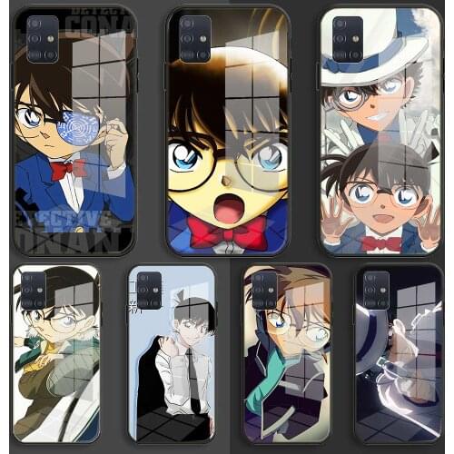 Detective conan kid Soft Silicone Glass Case For Samsung Galaxy A10 A20 A30 A40 A50 A70 A31 A51 A71 Balck Cover