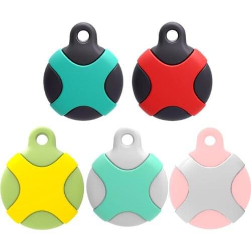 Liquid Silicone Case For AirTags Protective Cover with Key Chain Anti-scratch Protective Sleeve for Airtags Accessories