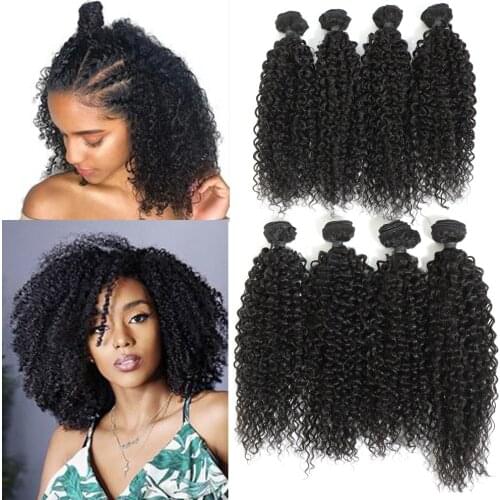 Live Beauty Afro kinky Hair Bundles 8 Bundles/pack 240g All In One Natural Color Synthetic Hair Weave Jerry Hair Extension