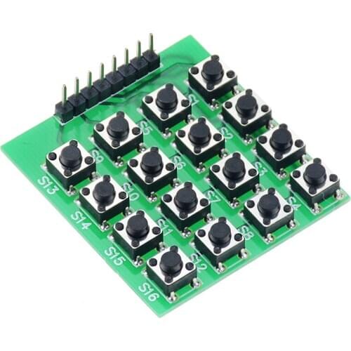 1PCS 8Pin 4x4 4*4 Matrix 16 Keys Button Keypad Keyboard Breadboard Module For DIY Kit Micro Switch