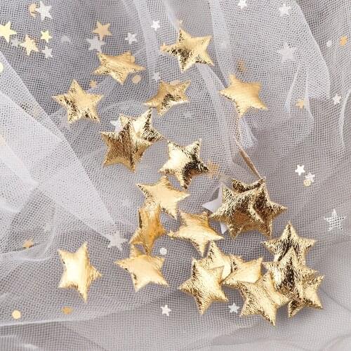 200Pcs 2cm Gold Silver Star Soft Foam Fabric Stars For Christmas Wedding Party Decoration DIY Scrapbook Cards Ornaments