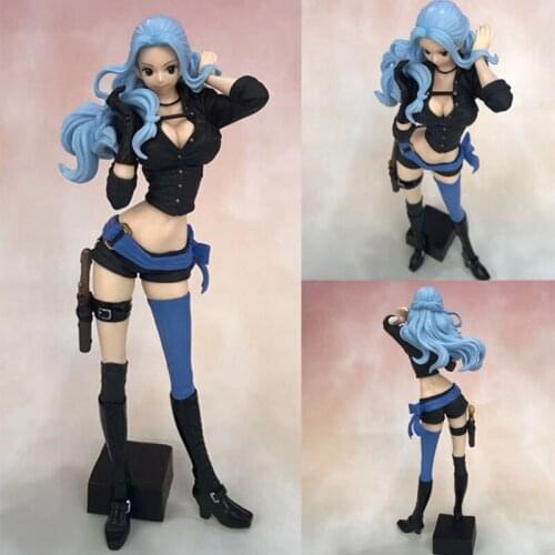 One piece anime Nefeltari Vivi In black 23.5cm model toy