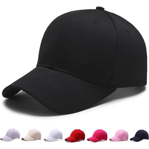 Unisex Baseball CapsTrump hat Spring Autumn Solid Color Cotton Visor cap For Women Mens cap Outdoor Sport Baseball Hat Wholesale