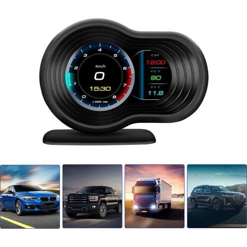 OBD2+GPS Dual System On-board Computer Car Hud Head Up Display Smart Digital Speedometer with Goole Map Navigation Auto Safety