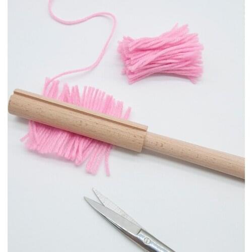 Wooden Latch Hook Crochet Yarn Cutter Tool for Tapestry Carpet Rug Making DIY 85DA