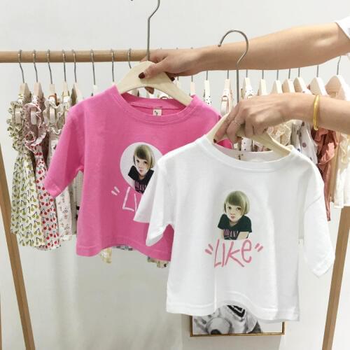 Childrens Short Sleeve T Shirt Baby Boys and Girls Printed Tee Shirt Clothes Toddler Girl O-neck Top Tees Fashion Baby Outwear