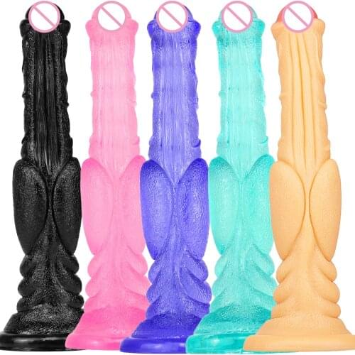 30cm Long Animal Horse Dildos for Couples Lesbian Adults Eroticos Sex Toys Sucker Cock Big Dick Realistic Strapon Eroticos Toys