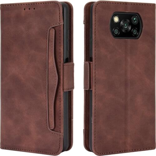 For Xiaomi Poco X3 Pro Flip Case Poco F3 GT 3 X 3X NFC Leather Card Slot Removable Wallet Cover Funda Poco X3Pro PocoPhone M3 5G