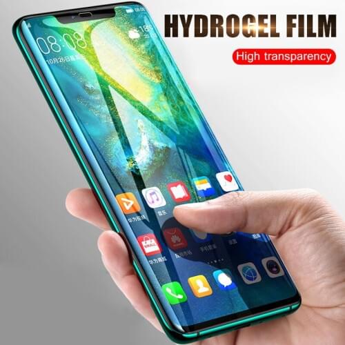2Pcs Hydrogel Film For Huawei P40 P30 Pro P20 Mate 20 Pro Full Cover Screen Protector For Honor 9X 8X 10 20 30 Pro Not Glass