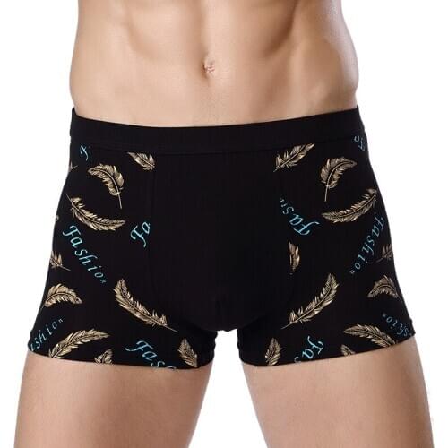 Low waist breathable cotton underwear Comfort Men Underwear Mens Sexy Print Briefs