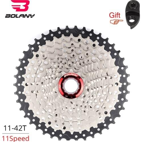 BOLANY MTB 11 Speed Cassette Freewheel Sprocket Mountain Bike Parts 11-42T Bicycle Flywheel Compatible