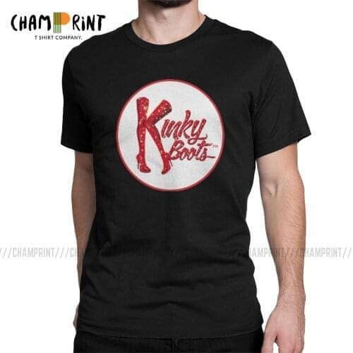 Kinky Boots Broadway Musical Theatre T Shirt Mens Cotton Unique T-Shirt Round Collar Tee Shirt Short Sleeve Clothes 4XL 5XL