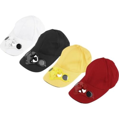 Air conditioning Air Cool Fan Hat Cap With Solar Sun Power For Cycling Energy Save No Batteries Required