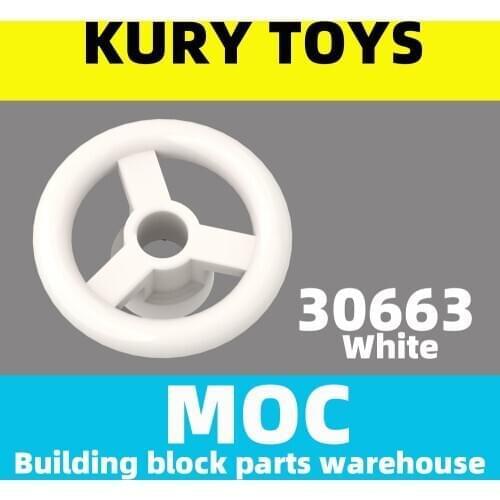 Kury Toys DIY MOC For 30663 Building block parts For Vehicle, Steering Wheel Small, 2 Studs Diameter For Vehicle-Land