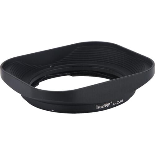Haoge LH-ZV03 Square Metal Lens Hood for Carl Zeiss Distagon T* 2.8/21 21mm f2.8 ZM, C Sonnar T* 1.5/50 50mm f1.5 ZM Lens Black