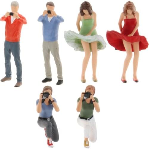 1:64 Scale Painted Model People Figures Men Model Layout Accessory S Scale Street Scenes