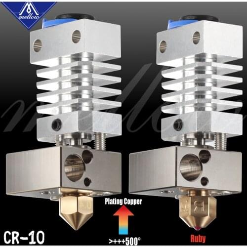 Mellow Top All Metal CR10 Hotend Plated Copper Block & Titanium Heat Break 3D print J-head Hotend for ender 3 cr10 etc