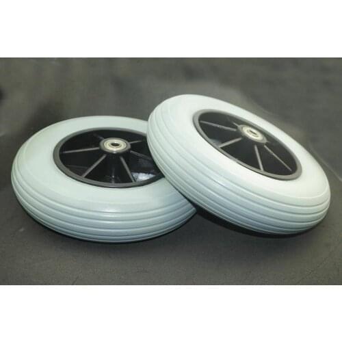 2 x 8" Power Wheelchair Front Rear Caster Tires for Pride Jazzy / Jet Electric