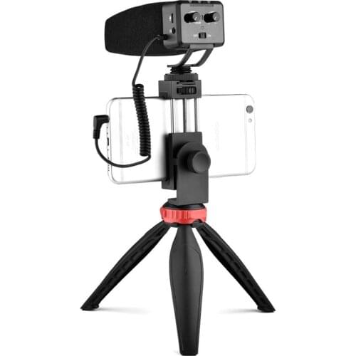 Stereo Camcorder Professional Interview Microphone Built-in Battery Condenser 3.5mm Audio Plug for DSLR Camera VLOG Microfone