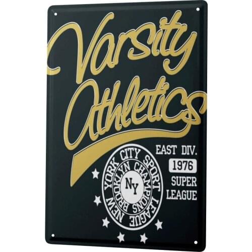 SINCE 2004 Sheet Metal Sign Fun Varsity 1976
