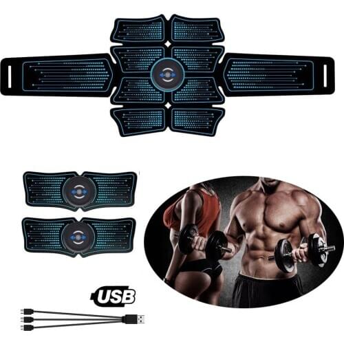 Exercise Machine Abdominal Toning Belt Vibration Abdominal Muscle Trainer Electronic Belt Home Gym Fitness Massage EMS Equiment