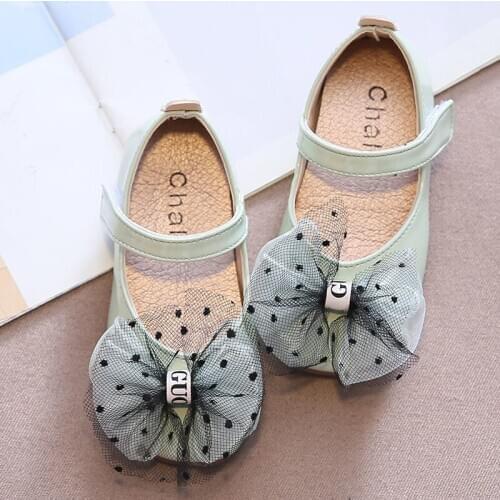 Girls Shoes Princess Bowknot Shoes Baby Kids Children Cute Fashion Shoes Toddlers Non-slip Spring Autumn