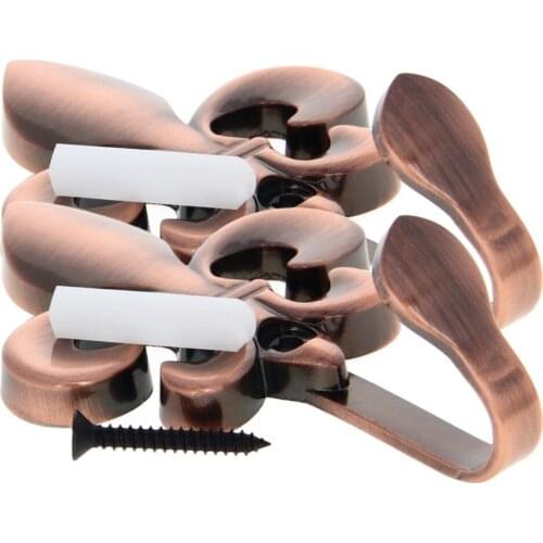 MroMax 1/2/4/5pcs Lace Hook 93*60*12mm Zinc Alloy Electroplating Screw Diameter 4.5mm Household Hardware Single Hook Send Screws