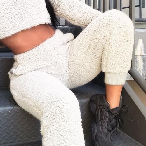 Womens Lamb wool Harem pants womens autumn winter new fleece thick pants women pants harajuku pants women joggers sweatpants
