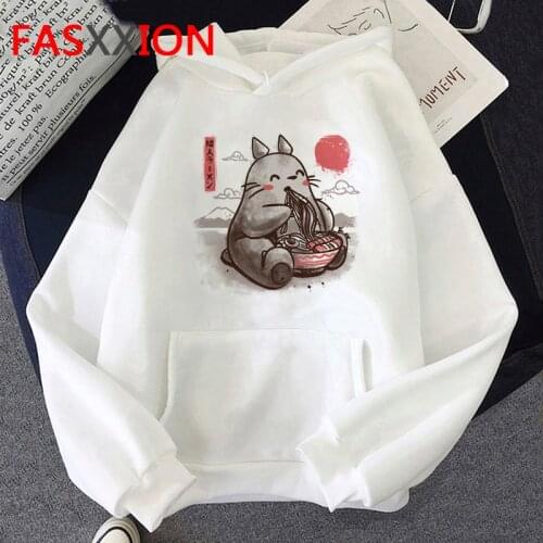 Totoro Studio Ghibli Cute Anime Funny Cartoon Hoodies Women Harajuku Ullzang Kawaii Graphic Sweatshirt Winter Warm Hoody Female