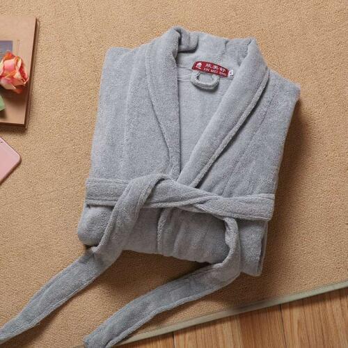 Women Bathrobe Cotton Thick Sleepwear Winter Warm Robe Dressing Gown Casual Long Sleeve Bathrobes Home Wear Clothes Kimono Robe