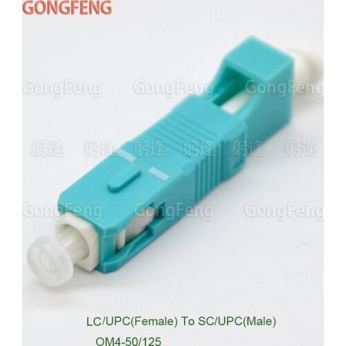 1PCS New Optical Fiber Adapter Connector LC/UPC Female-SC /UPC Male OM4 50/125 Single Mode Fiber Flange Coupler Free Shipping