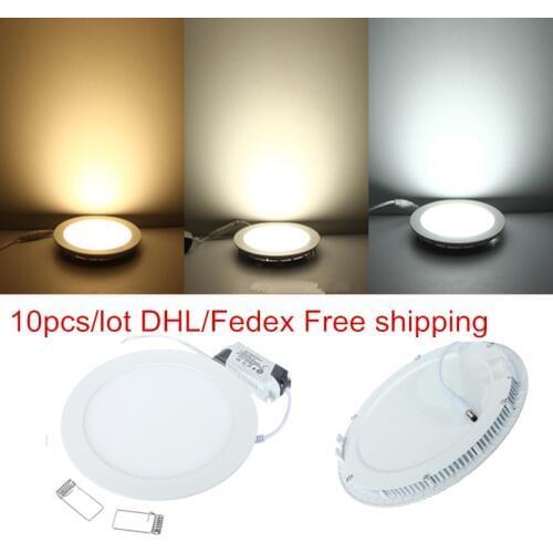 10pcs/lot 3W 4W 6W 9W 12W 15W 25W LED Celiing light round LED panel ceiling panel light fixtures lamp for bathroom luminaire