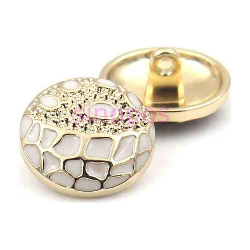 10pcs Gold point oil womens suit coat metal button, DIY crafts clothing sweaters scrapbook sewing buttons, SP01