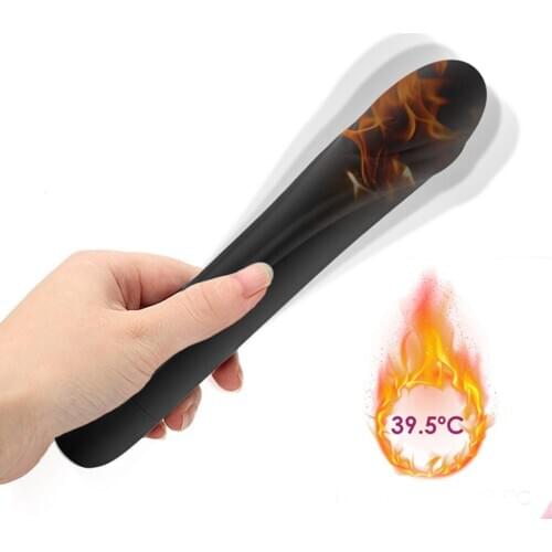 10 Speed Heating Vibrator Magic Wand Massager G spot Vibrator USB Rechargable Clitoral Stimulation r Adult Sex toys for Women