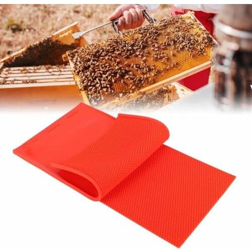 2Pcs Rubber Beeswax Foundation Press Sheet Mold DIY Comb Flexible Beehive Wax For Beekeeper Beekeeping Accessories