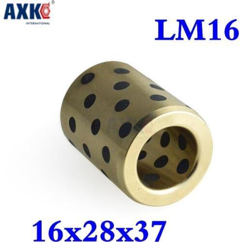 2021 Rolamentos 4pcs 16x28x37 Mm Linear Graphite Copper Set Bearing Bushing Oil Self-lubricating Jdb Free Shipping Lm16uu Lm16