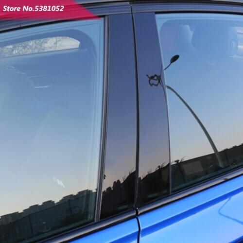 For BMW F30 Accessories 2013-2018 Car Window Trim Decoration Bright Black Cover Side Auto Body Sticker